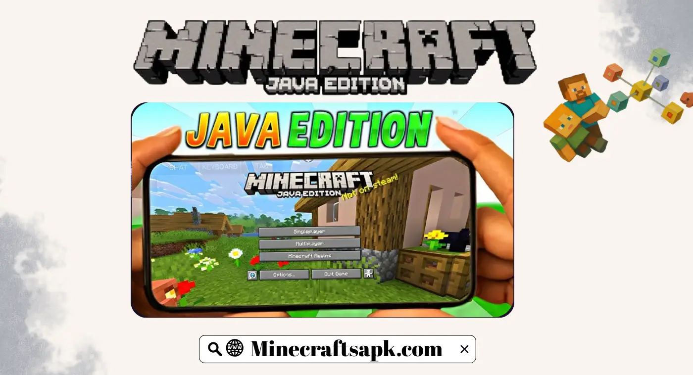 Minecraft Java Edition on desktop with advanced graphics and mod support